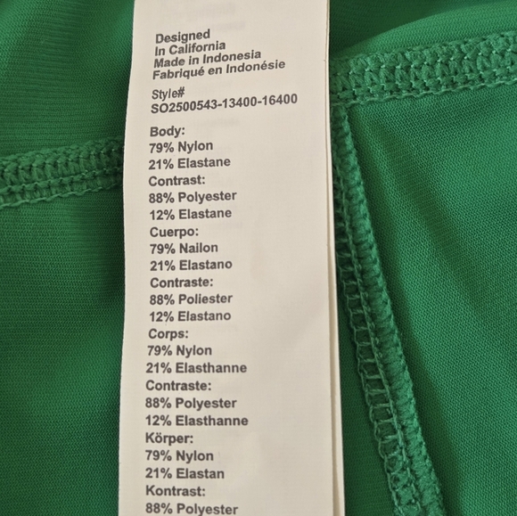 NWT Fabletics The One Short Ventilated 7in Mens Size XXL Verde Green Color - Picture 11 of 16